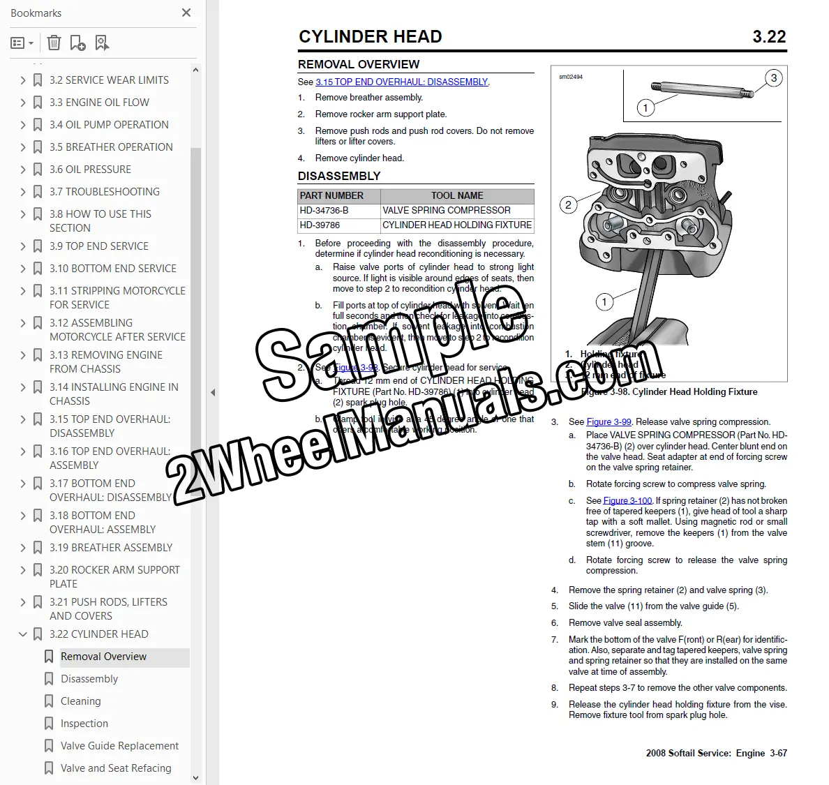 2008 Harley Softail Service Repair Manual - Image 7