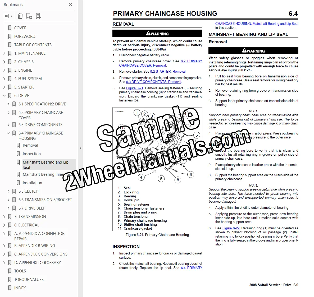 2008 Harley Softail Service Repair Manual - Image 4