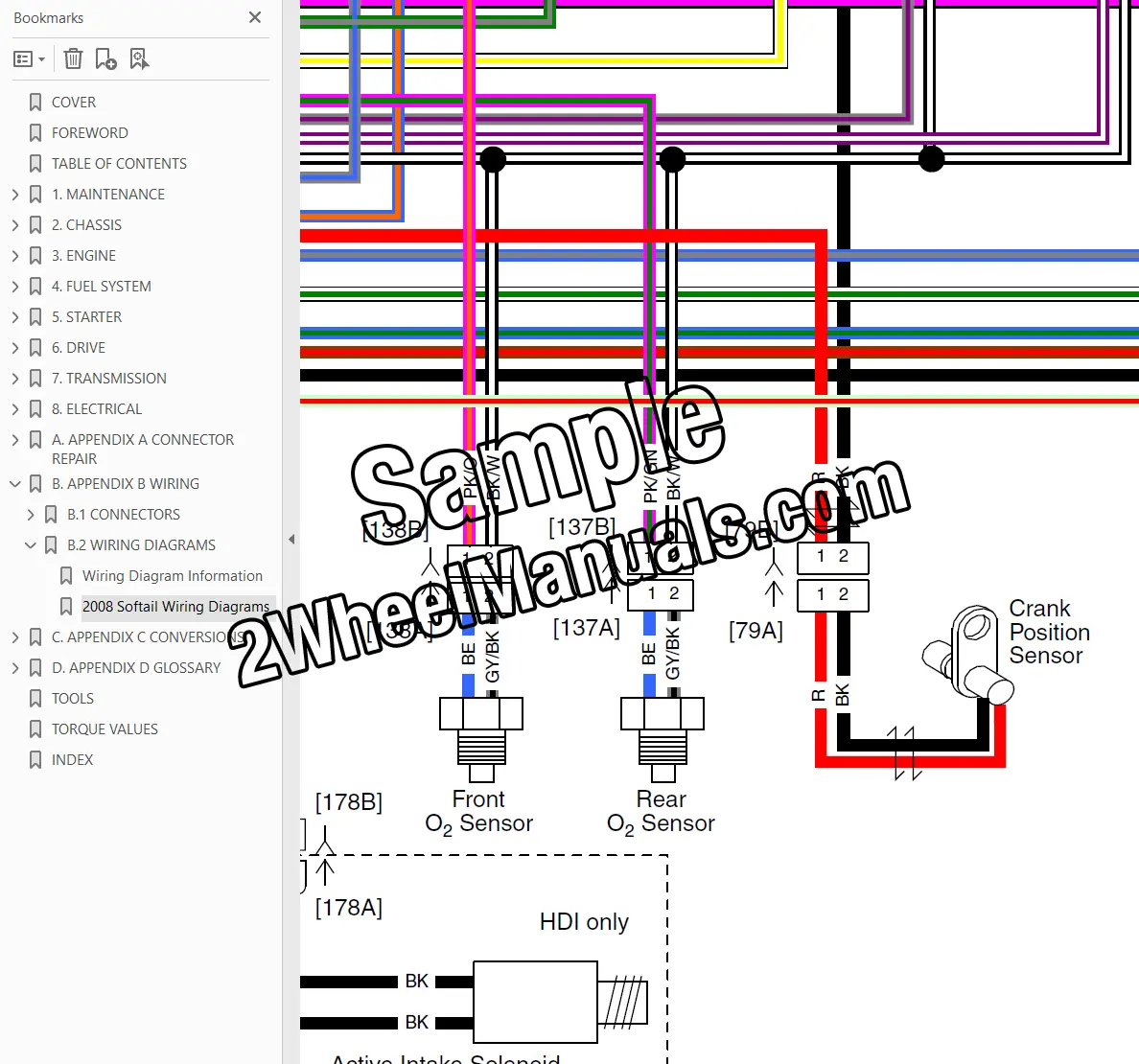 2008 softail wiring diagram