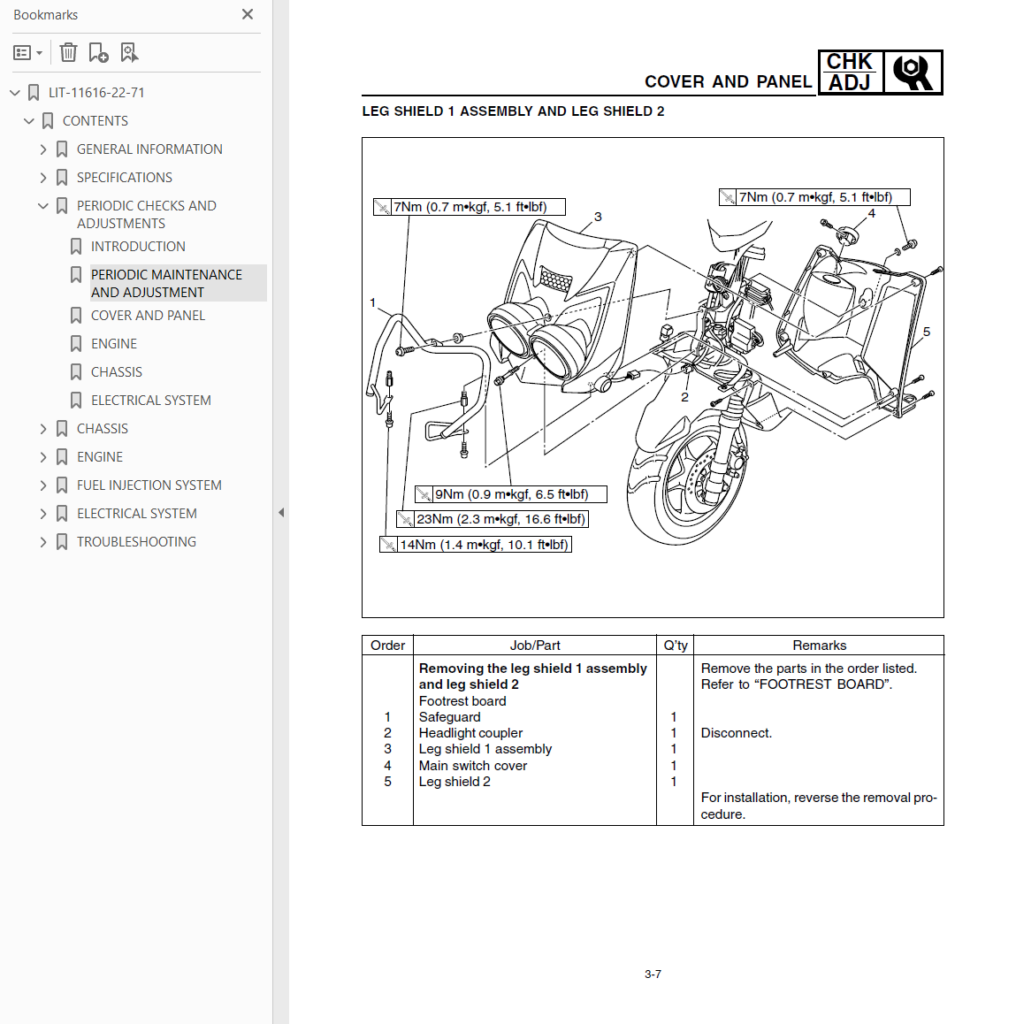 09-14 Yamaha Zuma service manual